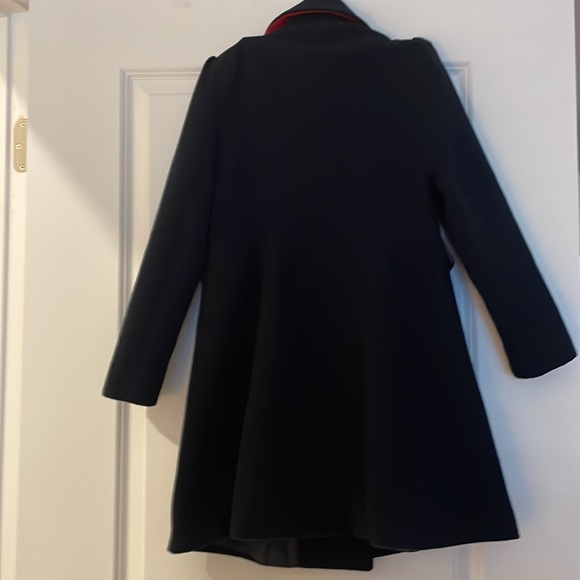ROTHSCHILD Coat Navy Red Double Breasted Gold Buttons Pockets Lined EC! Sz 7/8 - Picture 10 of 13